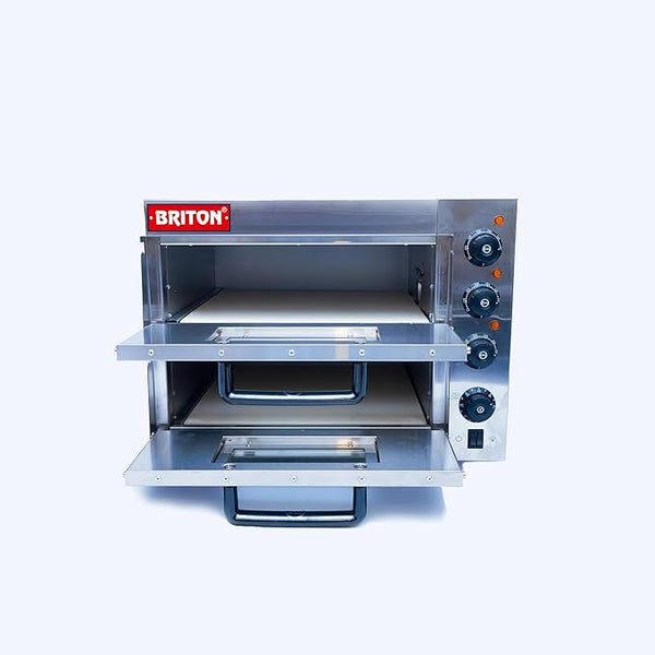 Double Deck Stone Pizza Oven - High-Performance, Durable, and Easy to Clean