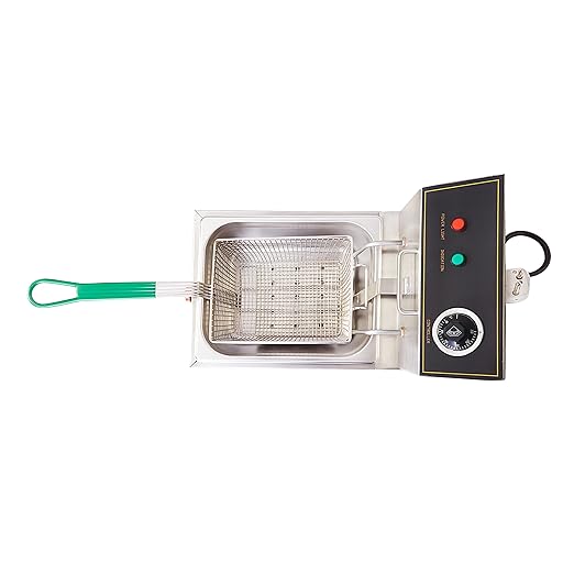 Stainless Steel 8 Liter Deep Fryer Electric & Gas for Restaurant and Kitchen and commercial Use