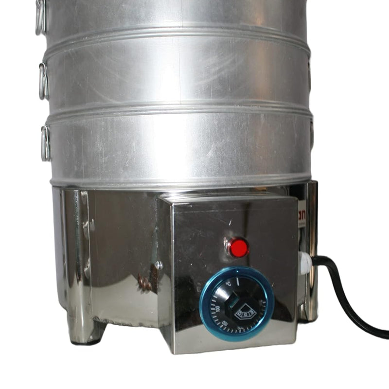 Kiran Enterprises Premium Aluminium Momos Maker & Steamer with Handles, Durable 3 Tier Steamer for Cooking, Suitable for Home, Hotels, Restaurant