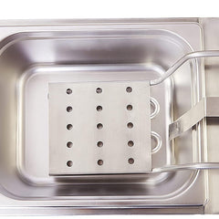 Kiran Enterprise Stainless Steel 8 Liter Deep Fryer Electric & Gas for Restaurant and Kitchen  and commercial Use