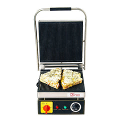 KIRAN ENTERPRISES Metal 3 Step Sandwich Griller Model Hotel Equipment For Restaurant And Kitchen And Commercial Purpose (White), 1000 Watts