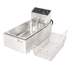 Kiran Enterprises 23 Liter Deep Fryer Vertical Electric with Basket 23 Liter Capacity Electric Deep Fryer