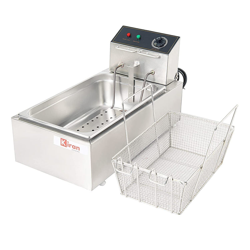 Kiran Enterprises 23 Liter Deep Fryer Vertical Electric with Basket 23 Liter Capacity Electric Deep Fryer