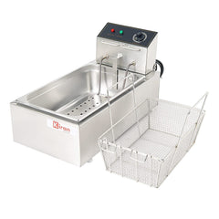 Kiran Enterprises 23 Liter Deep Fryer Vertical Electric with Basket 23 Liter Capacity Electric Deep Fryer