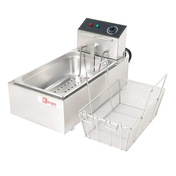 Kiran Enterprises 23 Liter Deep Fryer Vertical Electric with Basket 23 Liter Capacity Electric Deep Fryer