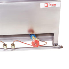 Kiran Enterprise Stainless Steel Electric & Gas 16 Liter Deep Fryer For Bulk Frying for  Restaurant and Kitchen and commercial Use