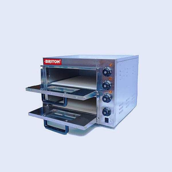 Double Deck Stone Pizza Oven - High-Performance, Durable, and Easy to Clean