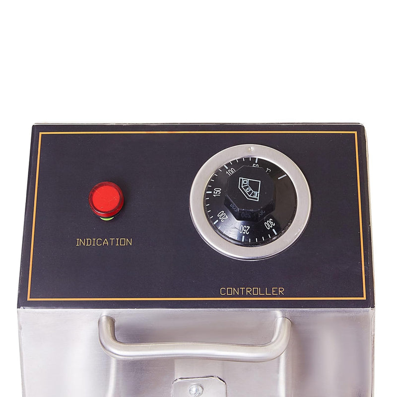 Kiran Enterprise Stainless Steel Electric & Gas 5 Liter Deep Fryer for Restaurant and Kitchen and commercial Use