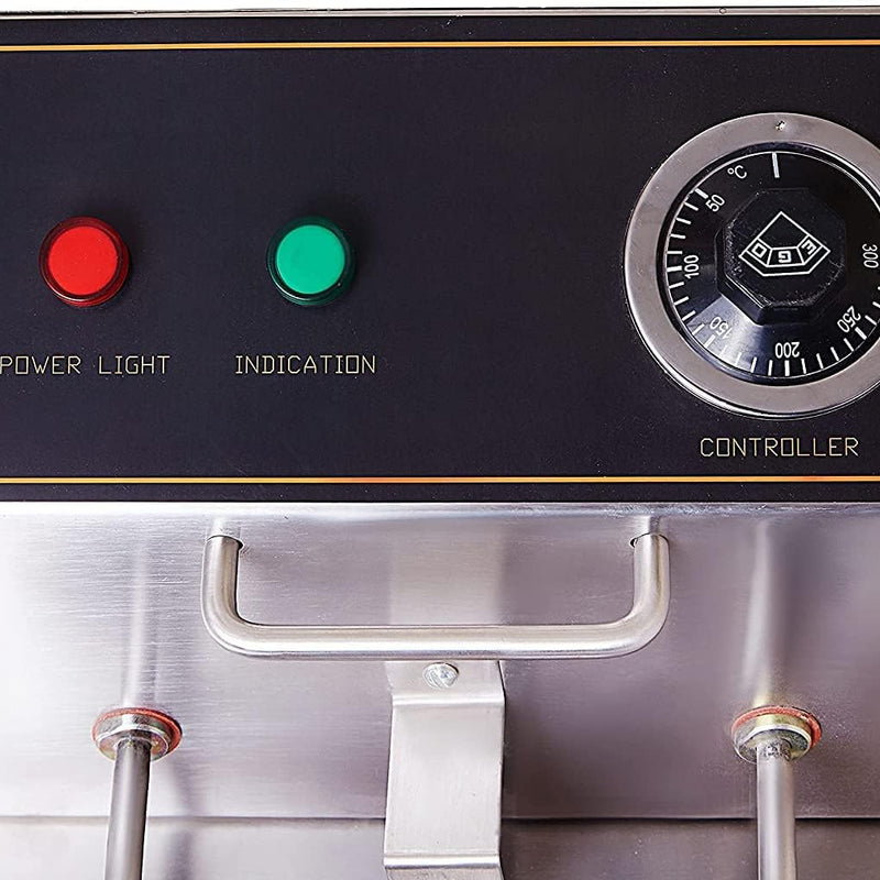 Kiran Enterprise Stainless Steel 8 Liter Deep Fryer Electric & Gas for Restaurant and Kitchen  and commercial Use