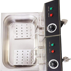 Kiran Enterprises Stainless Steel Electric 23 Liter Capacity Deep Fryer for Restaurant and Kitchen and commercial Use