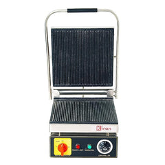 Kiran Enterprises 3-Step 6-Slice Jumbo Griller, 340x340 mm, Stainless Steel, Rectangular, Black, Countertop Griller, Griddle
