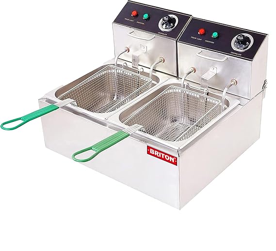 12+12 Liter Capacity Deep Fryer for Restaurant and Kitchen and commercial Use