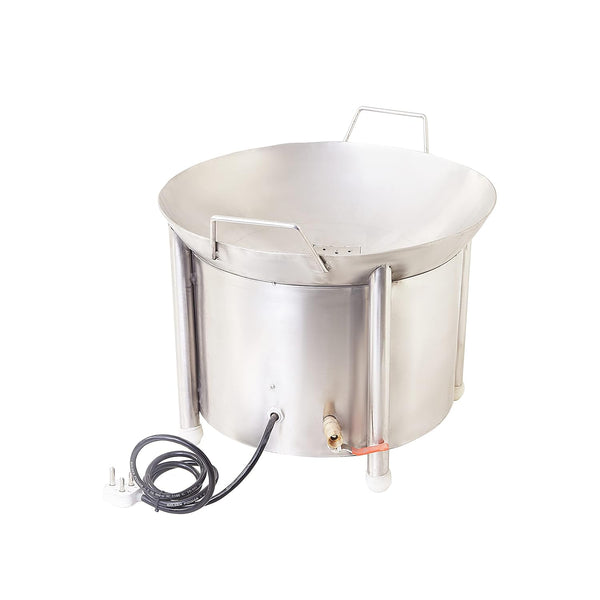Kiran Enterprise 16 Inch  Electric Kadhai Fryer Suitable for restaurants, hotels and commercial Use