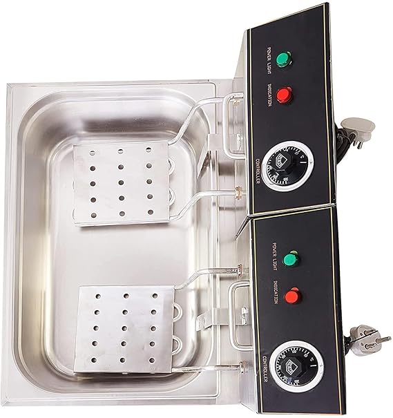 12+12 Liter Capacity Deep Fryer for Restaurant and Kitchen and commercial Use