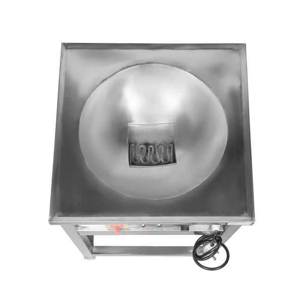 Electric Kadai 4.5KW for Commercial Use | Stainless Steel Body with Deep Bowl & Drain | Heavy-Duty Electric Wok Counter for Hotel, Restaurant & Catering Kitchen