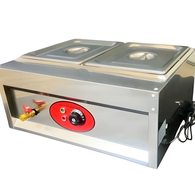Electric Bain Marie without Glass - 2 Compartments ( 2 GN Pans of 1/2 150mm ~ 8.5L/ Pan )