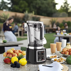 Electric 2L Soundproof Commercial Blender with Toughend Jar - Black