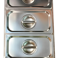 Electric Bain Marie without Glass - 3 Compartments (3) GN Pans of 1/3 150mm ~ 5.5L/Pan)