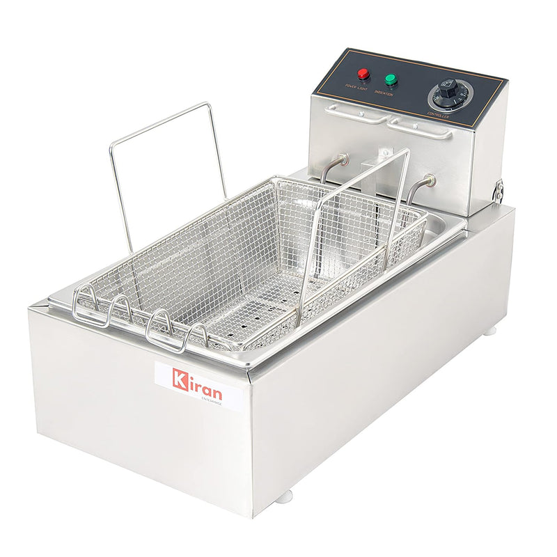 Kiran Enterprise 16 Liter Deep Fryer Vertical - Electric with Basket 16 L Electric Deep Fryer
