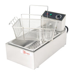 Kiran Enterprise 16 Liter Deep Fryer Vertical - Electric with Basket 16 L Electric Deep Fryer