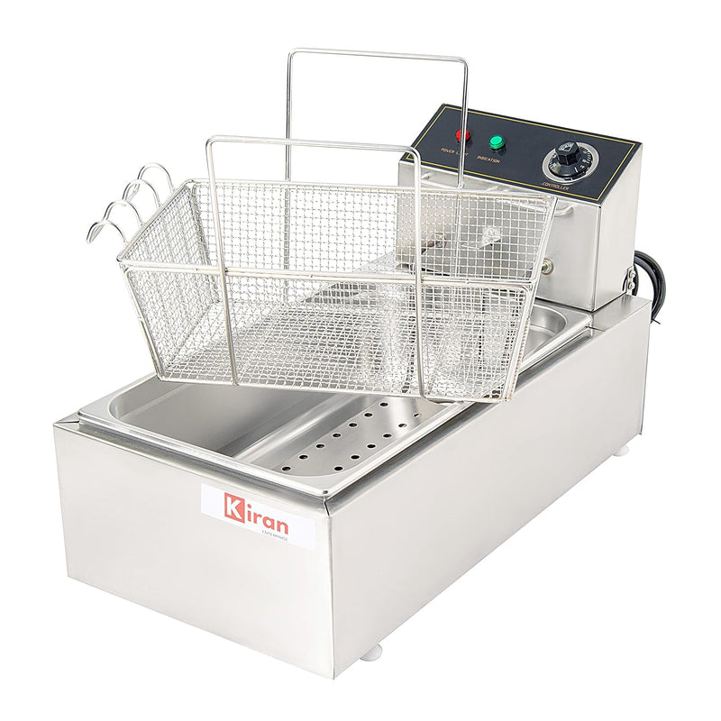 Kiran Enterprise 16 Liter Deep Fryer Vertical - Electric with Basket 16 L Electric Deep Fryer