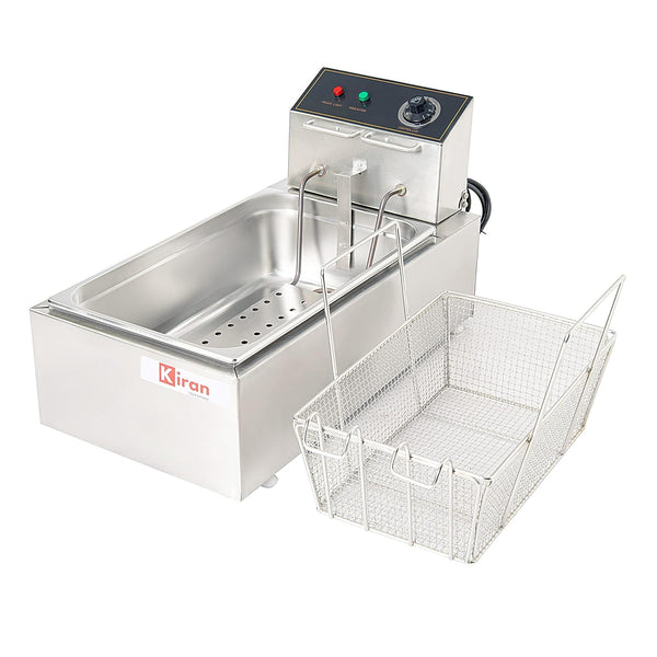 Kiran Enterprise 16 Liter Deep Fryer Vertical - Electric with Basket 16 L Electric Deep Fryer