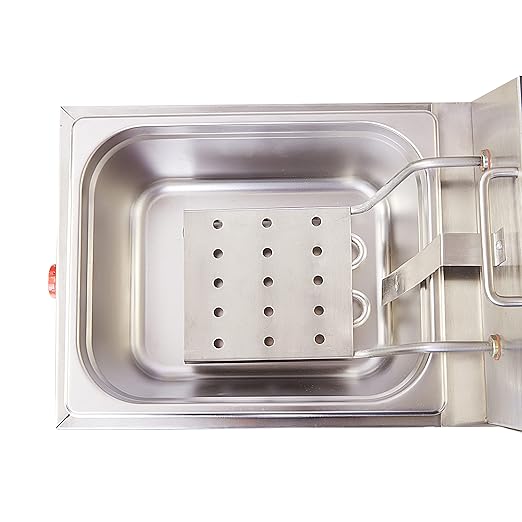 Stainless Steel 8 Liter Deep Fryer Electric & Gas for Restaurant and Kitchen and commercial Use