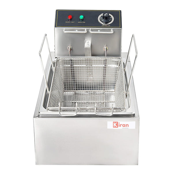 Kiran Enterprise 16 Liter Deep Fryer Vertical - Electric with Basket 16 L Electric Deep Fryer