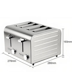 Electric Commercial 4 Slice Eco pop-Up Toaster