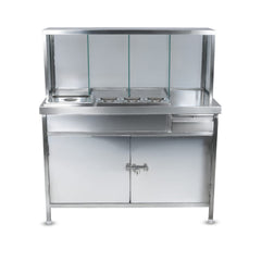 Pani Puri Counter/ Chaat Counter / Sandwich Counter Commercial Stainless Steel Food Preparation and Display Counter