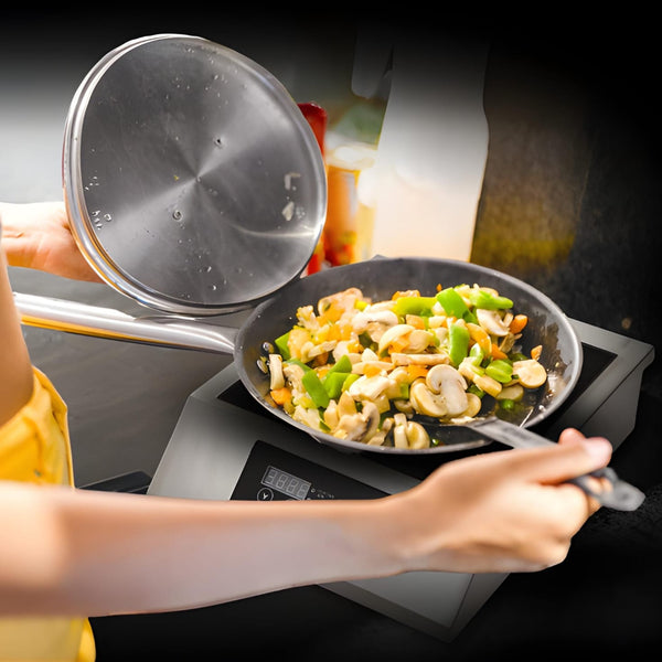 Kiran Full SS Premium Induction | 3500W | Square | Flat Base | Touchscreen Model