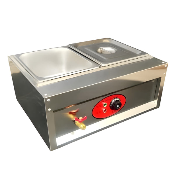 Electric Bain Marie without Glass - 2 Compartments ( 2 GN Pans of 1/2 150mm ~ 8.5L/ Pan )