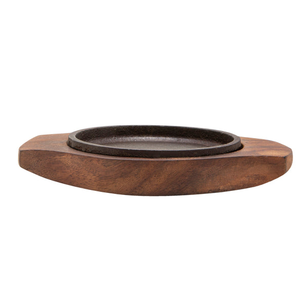 Wood Sizzler Plate