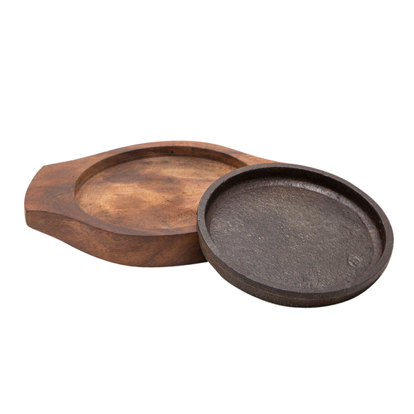 Wood Sizzler Plate