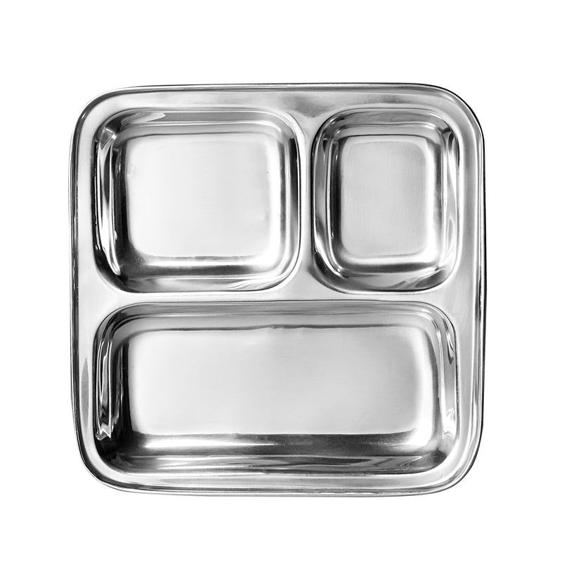 Stainless steel Pav Bhaji Plate
