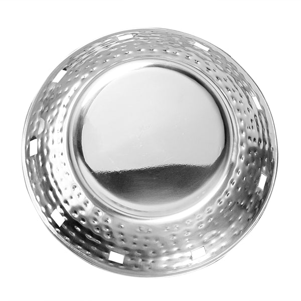 Stainless steel hammered Roti basket