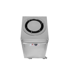 Electric Square Shaped SS Plate Warmer with Temp Controller & Wheel Lock Function - Single (Capacity: 50 plates/batch | Max Plate Size: 27.5cm Diameter)