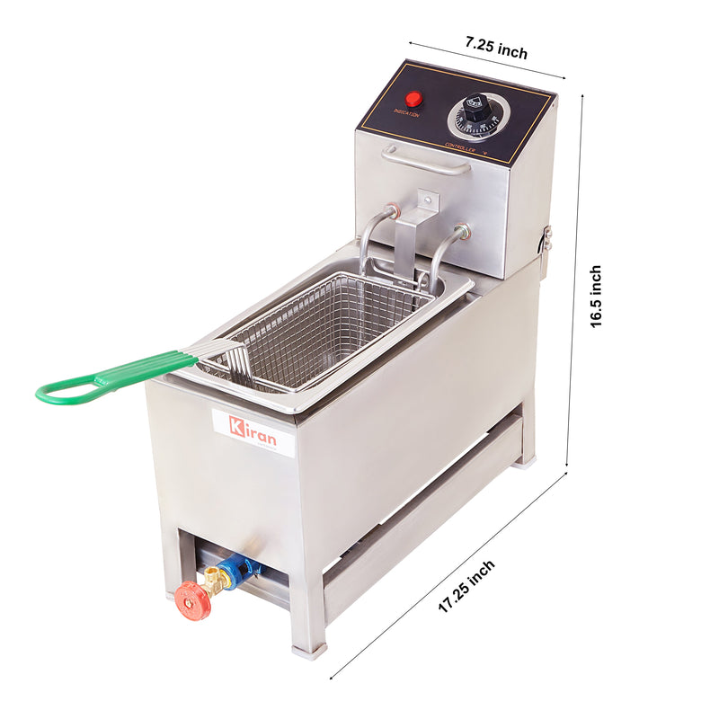 Kiran Kitchen Versatile 5-Litre Gas and Electric Fryer