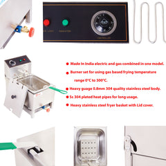 Kiran 8 Liter Deep Fryer - Electric & Gas