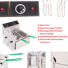 Kiran 5 Liter Double Pan Deep Fryer- Electric - 5 L Electric Deep Fryer