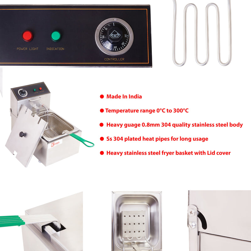 Kiran 8 Liter Deep Fryer- Electric 8 L Electric Deep Fryer