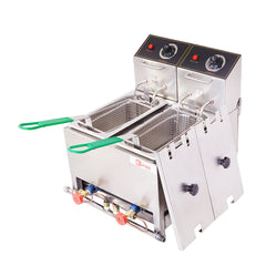 Kiran 5 Liter Double Pan Deep Fryer- Electric & Gas 5 L Electric Deep Fryer