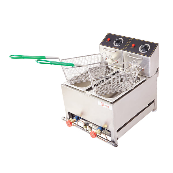 Kiran 5 Liter Double Pan Deep Fryer- Electric & Gas 5 L Electric Deep Fryer