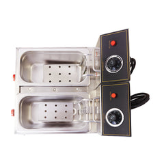 Kiran 5 Liter Double Pan Deep Fryer- Electric & Gas 5 L Electric Deep Fryer