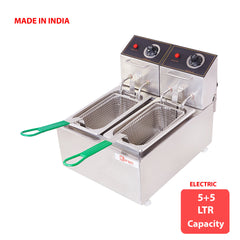 Kiran 5 Liter Double Pan Deep Fryer- Electric - 5 L Electric Deep Fryer