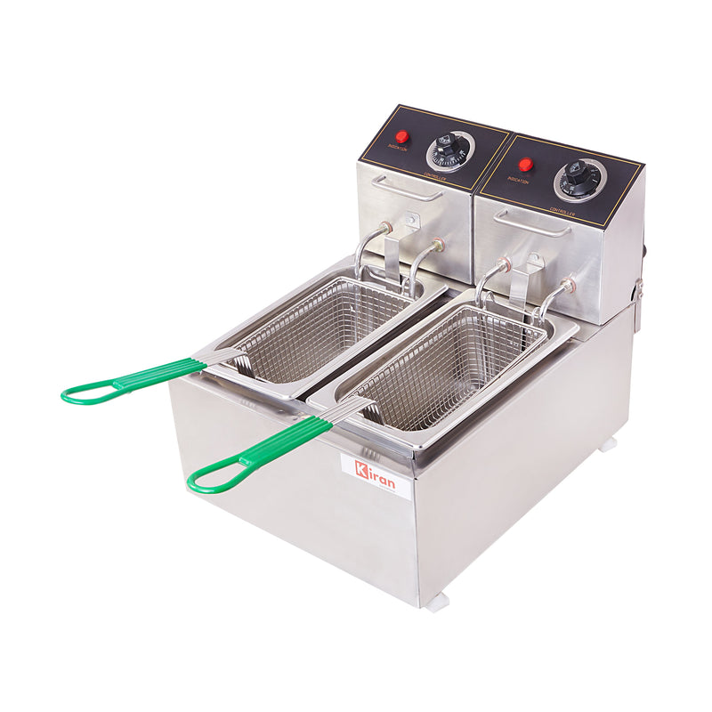 Kiran 5 Liter Double Pan Deep Fryer- Electric - 5 L Electric Deep Fryer