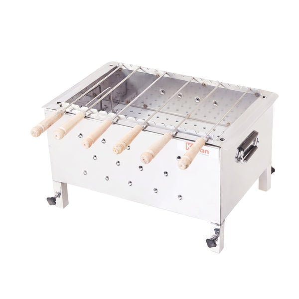 Kiran Charcoal Dual Body Barbecue Grill with Detachable Leg