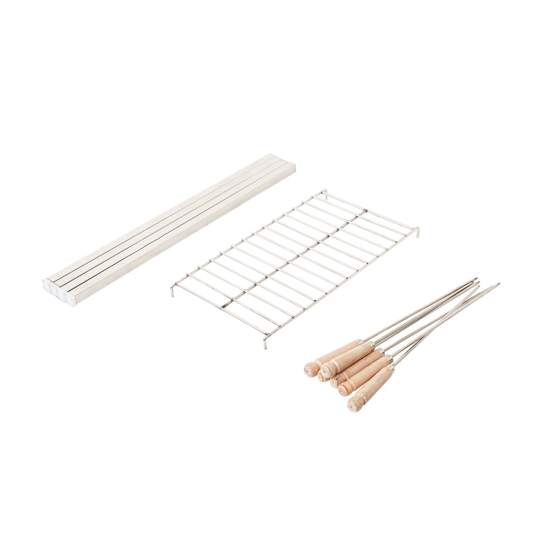 Kiran Charcoal Dual Body Barbecue Grill with Detachable Leg