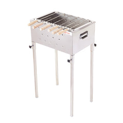 Kiran Charcoal Dual Body Barbecue Grill with Detachable Leg