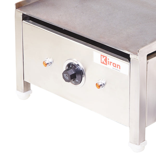 Kiran Hot Dosa Plate Stainless Steel Body with Plate Size 15 x 15 for Making Dosa, Capati Amlete Uttapa